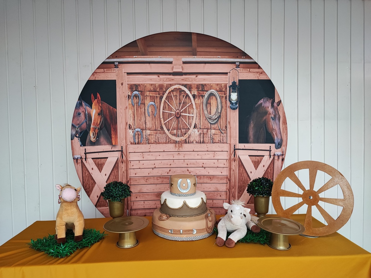 Kit Cavalos  Fazendinha - Opção 1 - Elisete Festas Kit Pegue e Monte