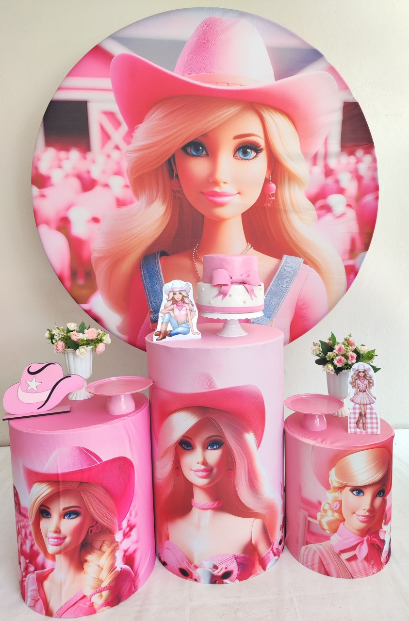 Kit Barbie Country Opção 2 - Elisete Festas Kit Pegue e Monte