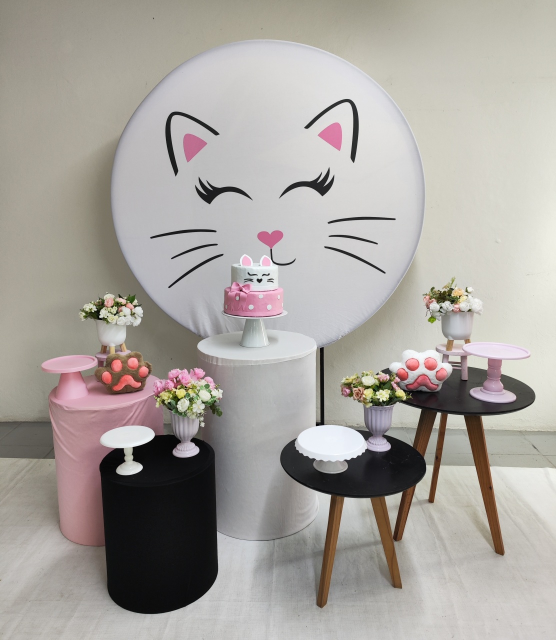 Kit Gatinha Opção Big(Com Patas) - Elisete Festas Kit Pegue e Monte