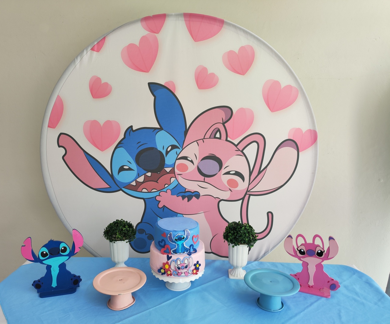 Kit Stitch E Angel - Opção 1 - Elisete Festas Kit Pegue e Monte