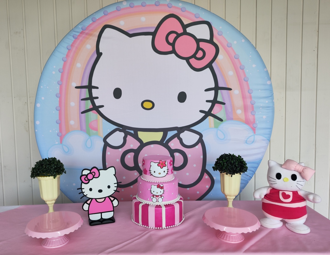 Kit Hello Kitty Opção 1 - Elisete Festas Kit Pegue e Monte