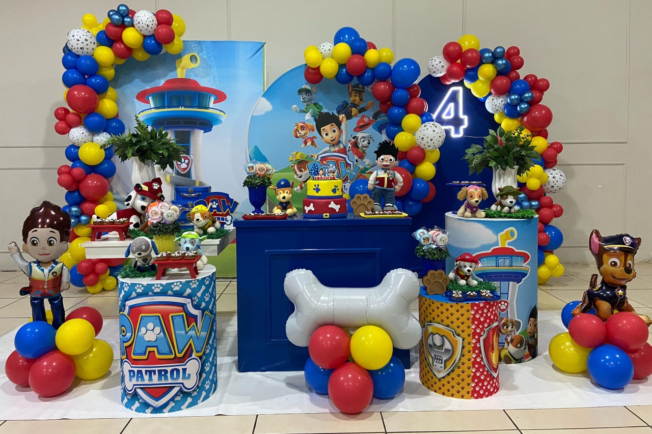 Montagem Patrulha Canina - Elisete Festas Kit Pegue e Monte