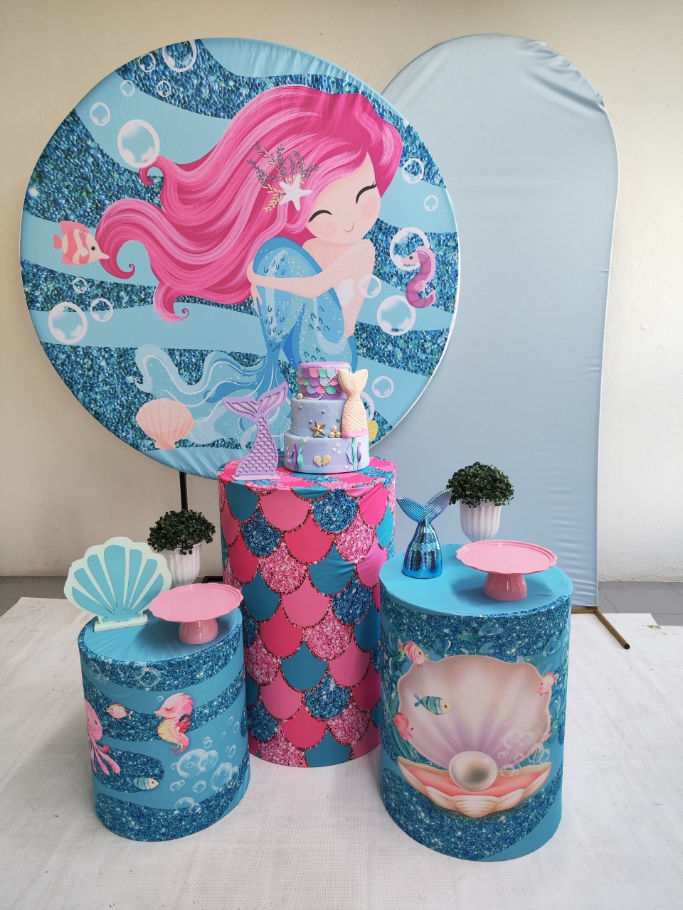 Kit Sereia Menina Opção Plus  - Elisete Festas Kit Pegue e Monte