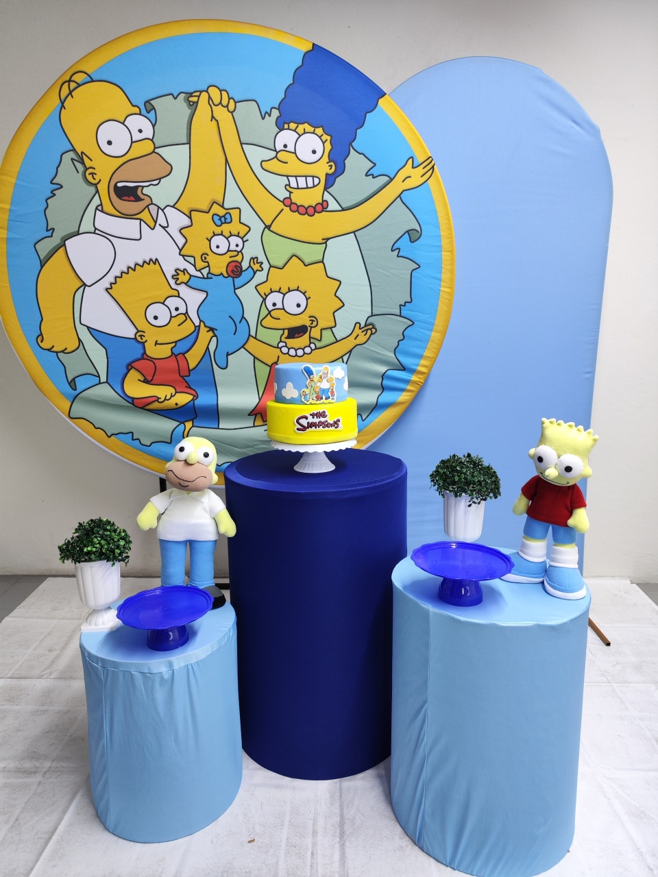 Kit Os Simpsons Família Opção Plus  - Elisete Festas Kit Pegue e Monte