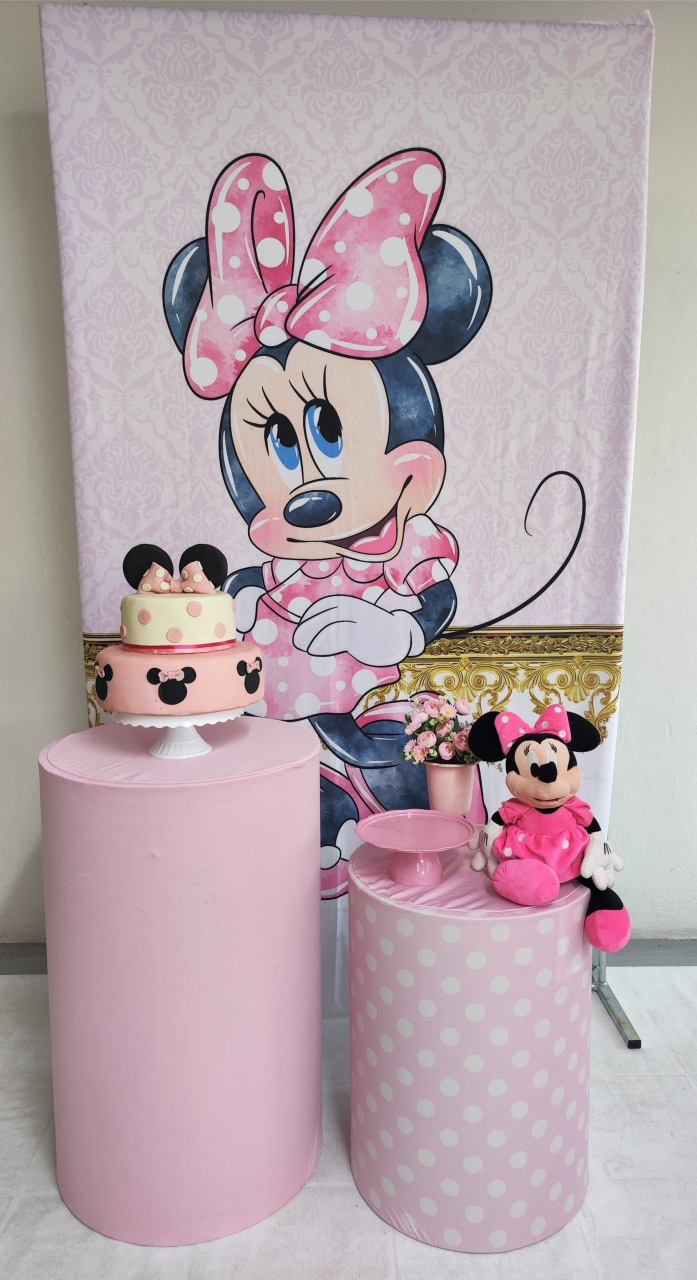 Kit Minie Rosa Casadinho - Elisete Festas Kit Pegue e Monte