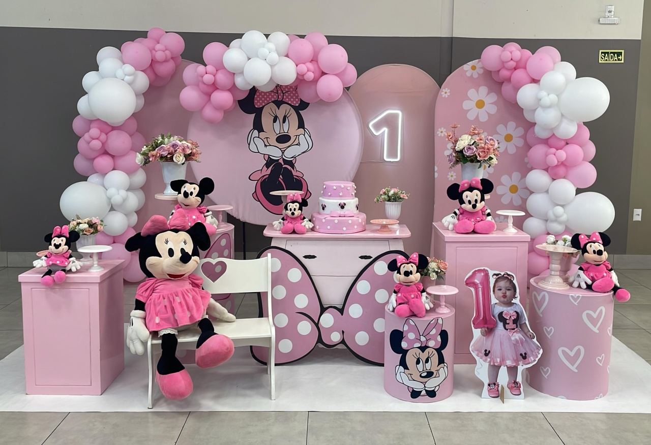 Montagem Mine Rosa 6 - Elisete Festas Kit Pegue e Monte