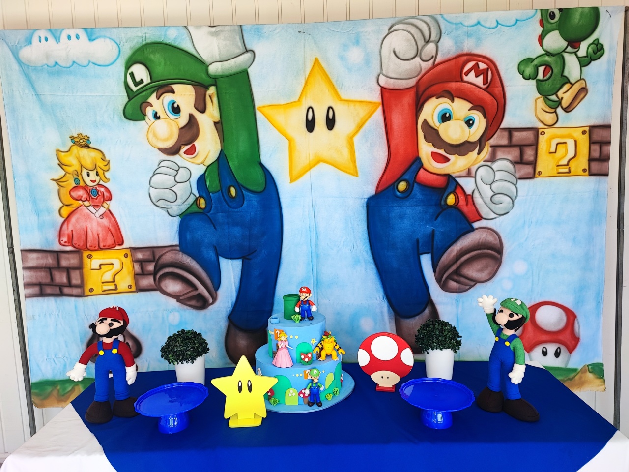 Kit Super Mario Retangular  - Elisete Festas Kit Pegue e Monte