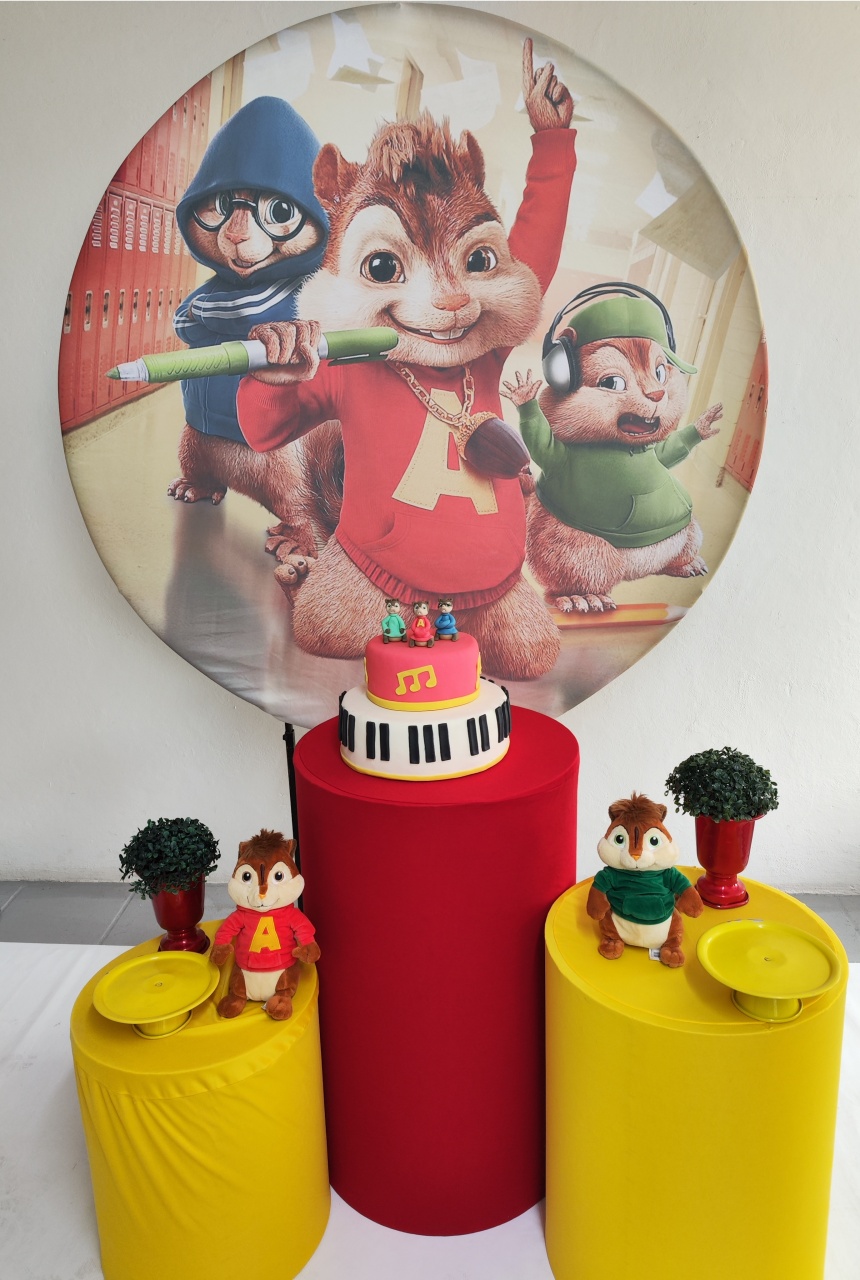 Kit Alvin E Os Esquilos - Opção 2 - Elisete Festas Kit Pegue e Monte