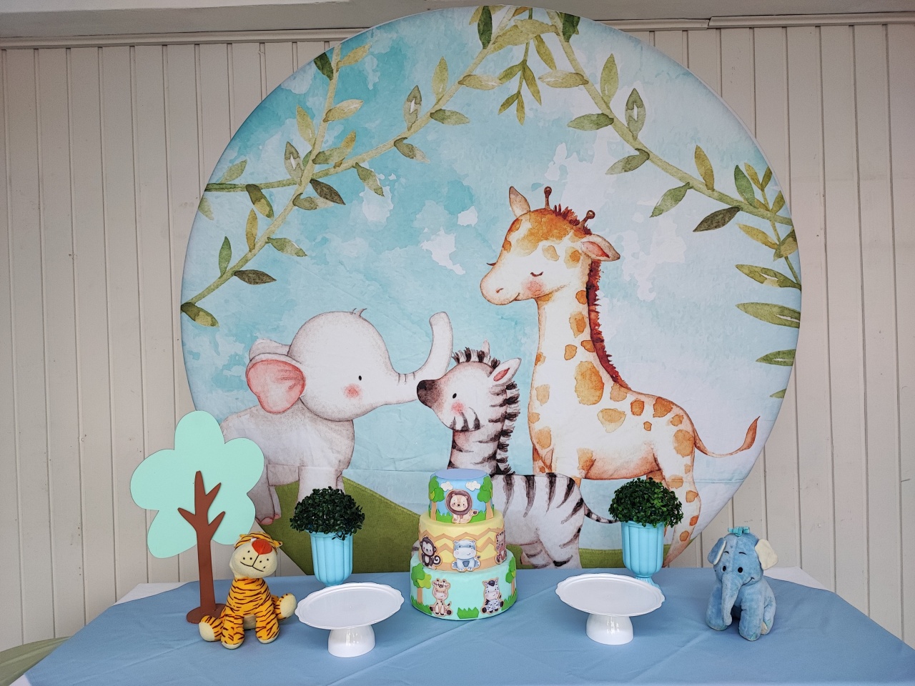 Kit Safari  Baby Opção 1 - Elisete Festas Kit Pegue e Monte