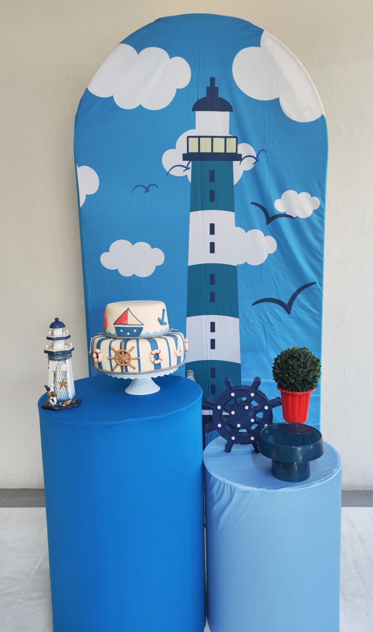 Kit Náutico Farol Casadinho - Elisete Festas Kit Pegue e Monte
