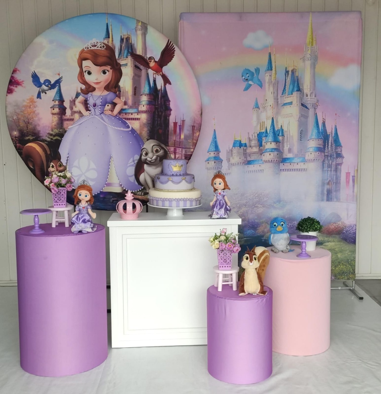 Kit Princesa Sofia - Opção Plus Casadinho  - Elisete Festas Kit Pegue e Monte