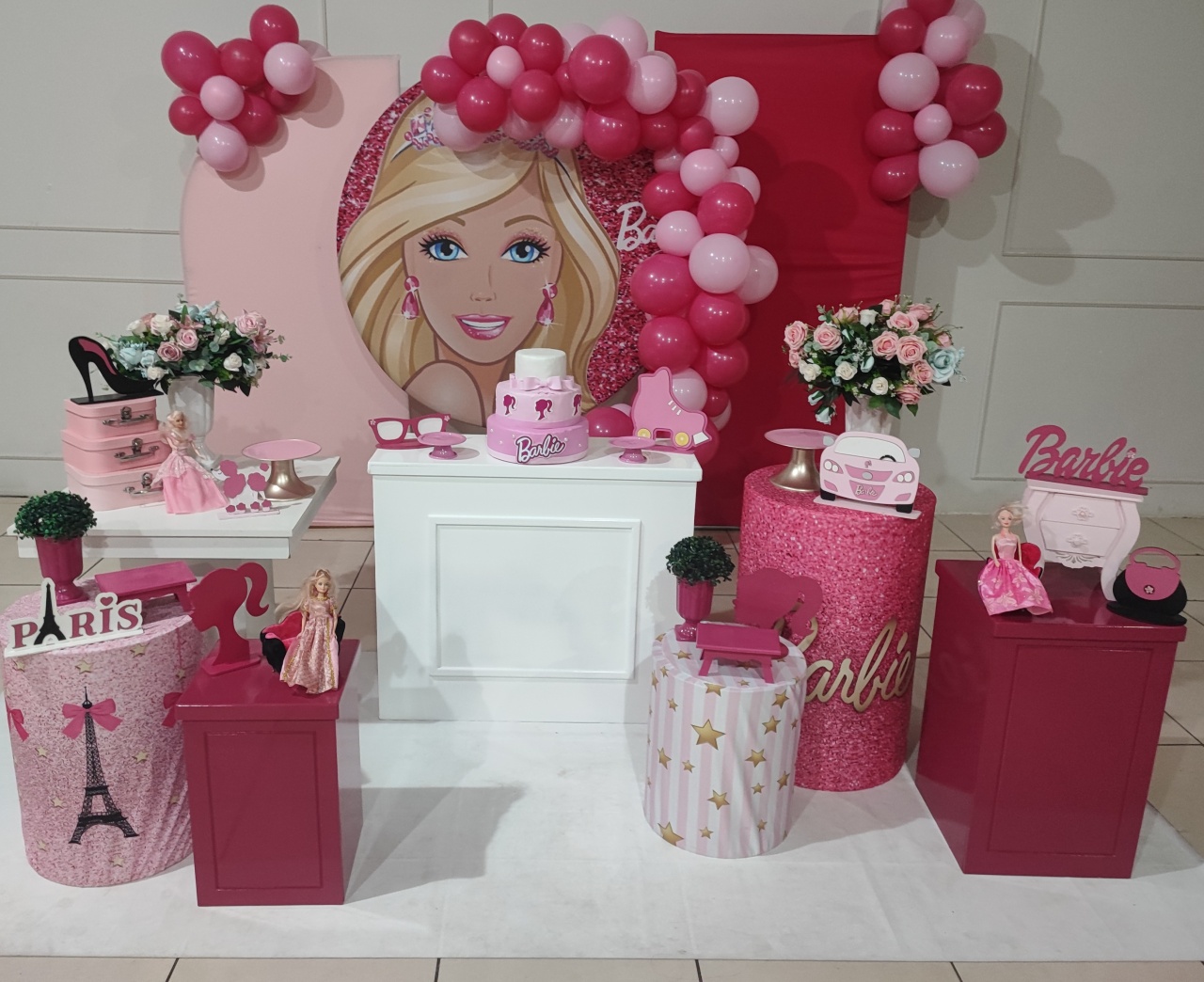 Montagem Barbie  Simples - Elisete Festas Kit Pegue e Monte