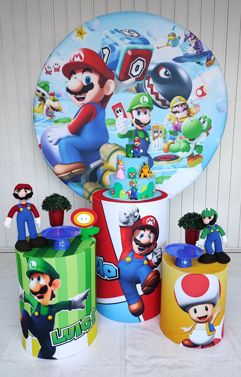 Kit Super Mario Mod 2 Opçao 2 - Elisete Festas Kit Pegue e Monte