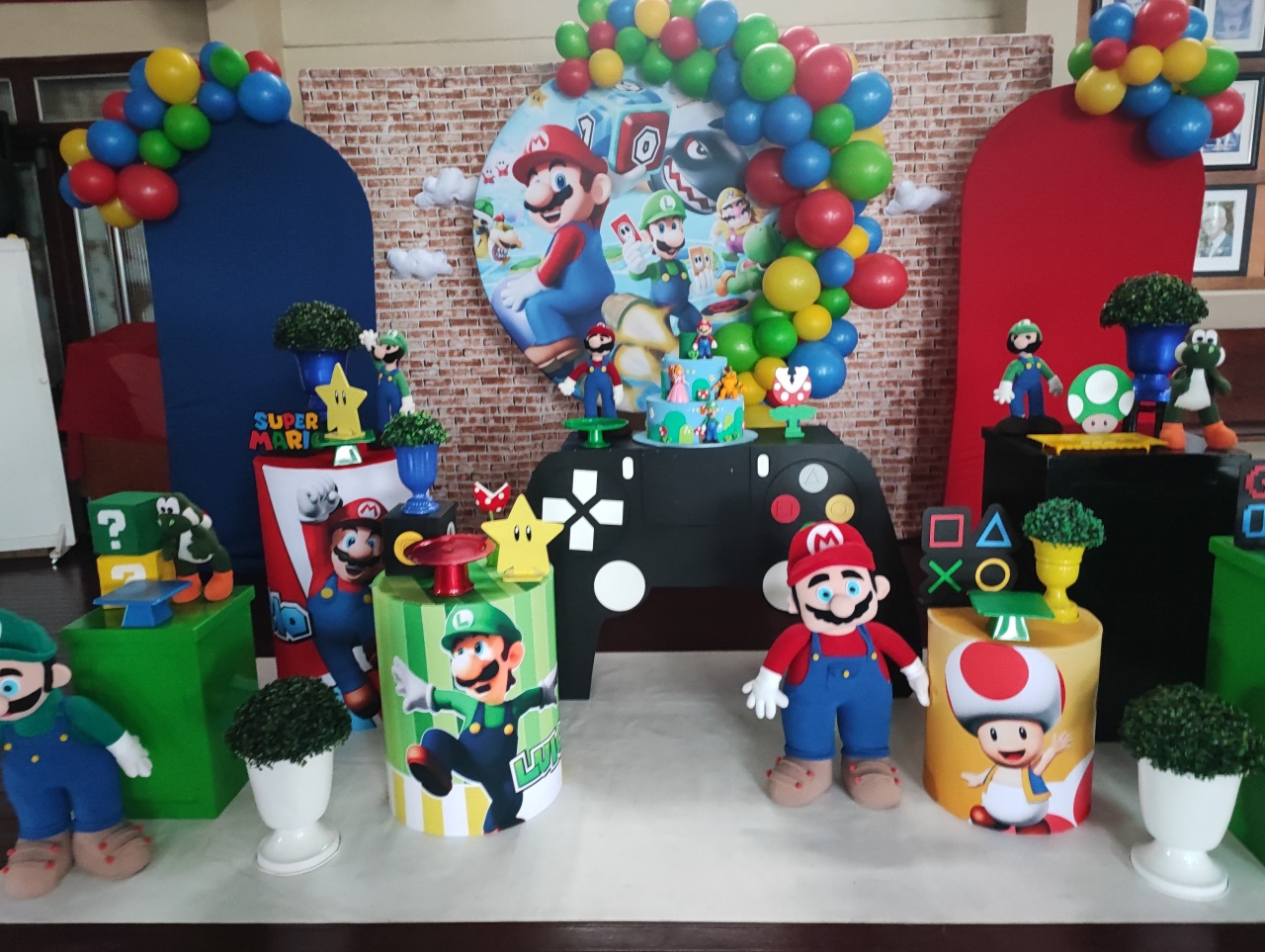 Montagem Super Mario 1 - Elisete Festas Kit Pegue e Monte