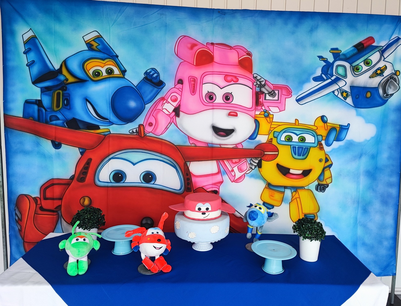 Kit Super Wings Retangular  - Elisete Festas Kit Pegue e Monte