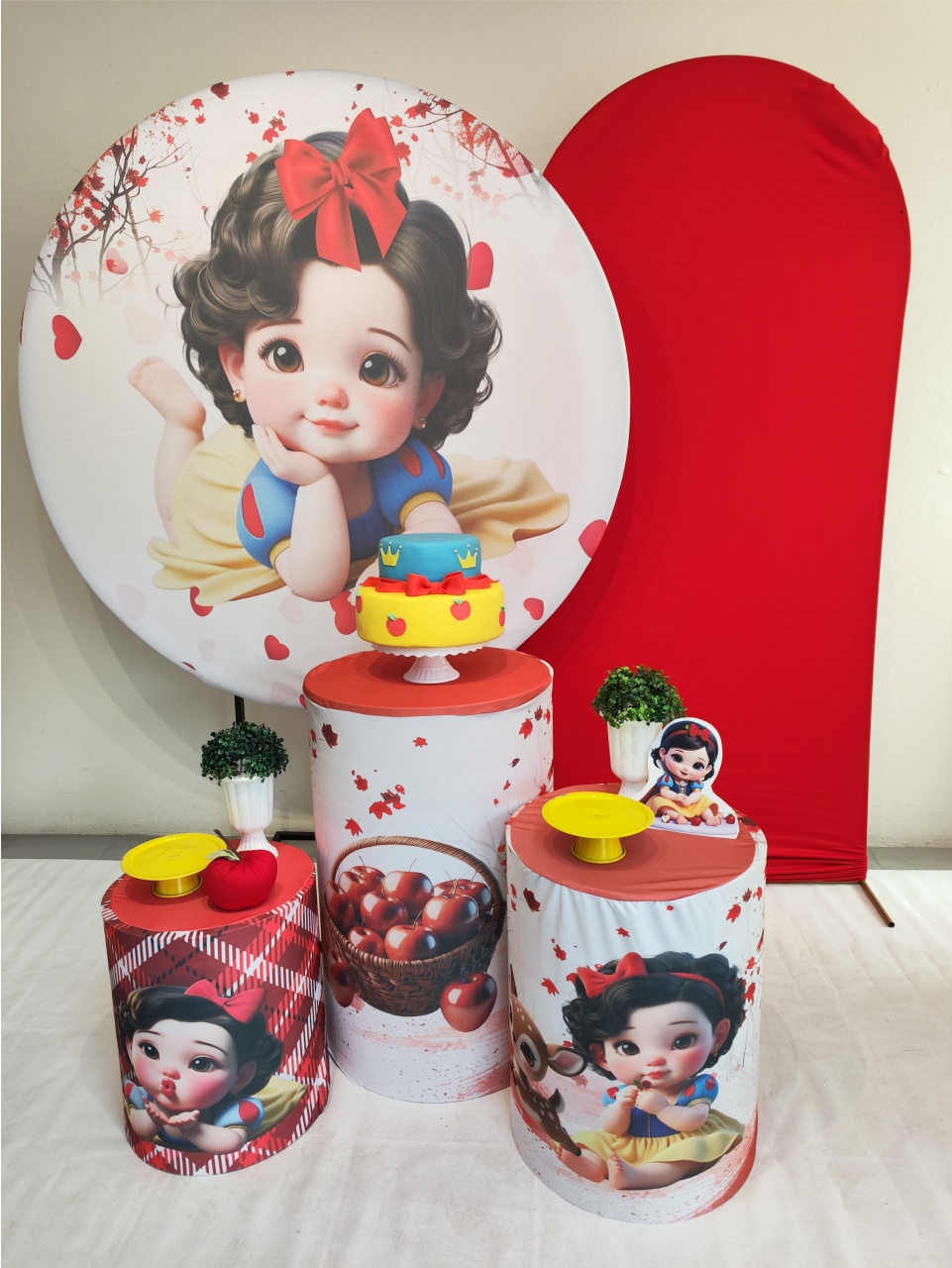 Kit Branca de Neve Cute Modelo 2 Opção Plus - Elisete Festas Kit Pegue e Monte