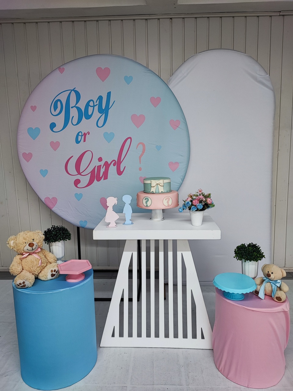 Kit Chá Revelação Boy E Gril  Opção Plus 1 - Elisete Festas Kit Pegue e Monte