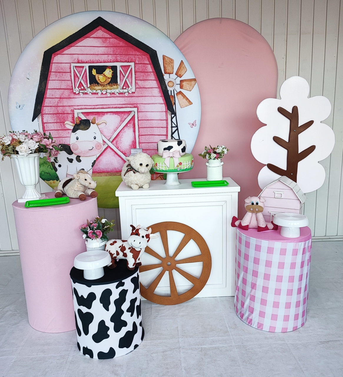 Kit Fazendinha Menina - Opção Plus  - Elisete Festas Kit Pegue e Monte