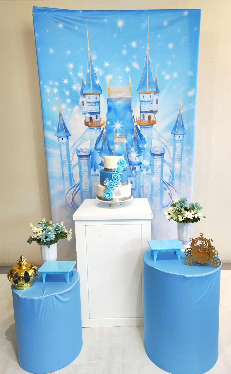 Kit Casadinho Castelo Princesa Azul - Elisete Festas Kit Pegue e Monte
