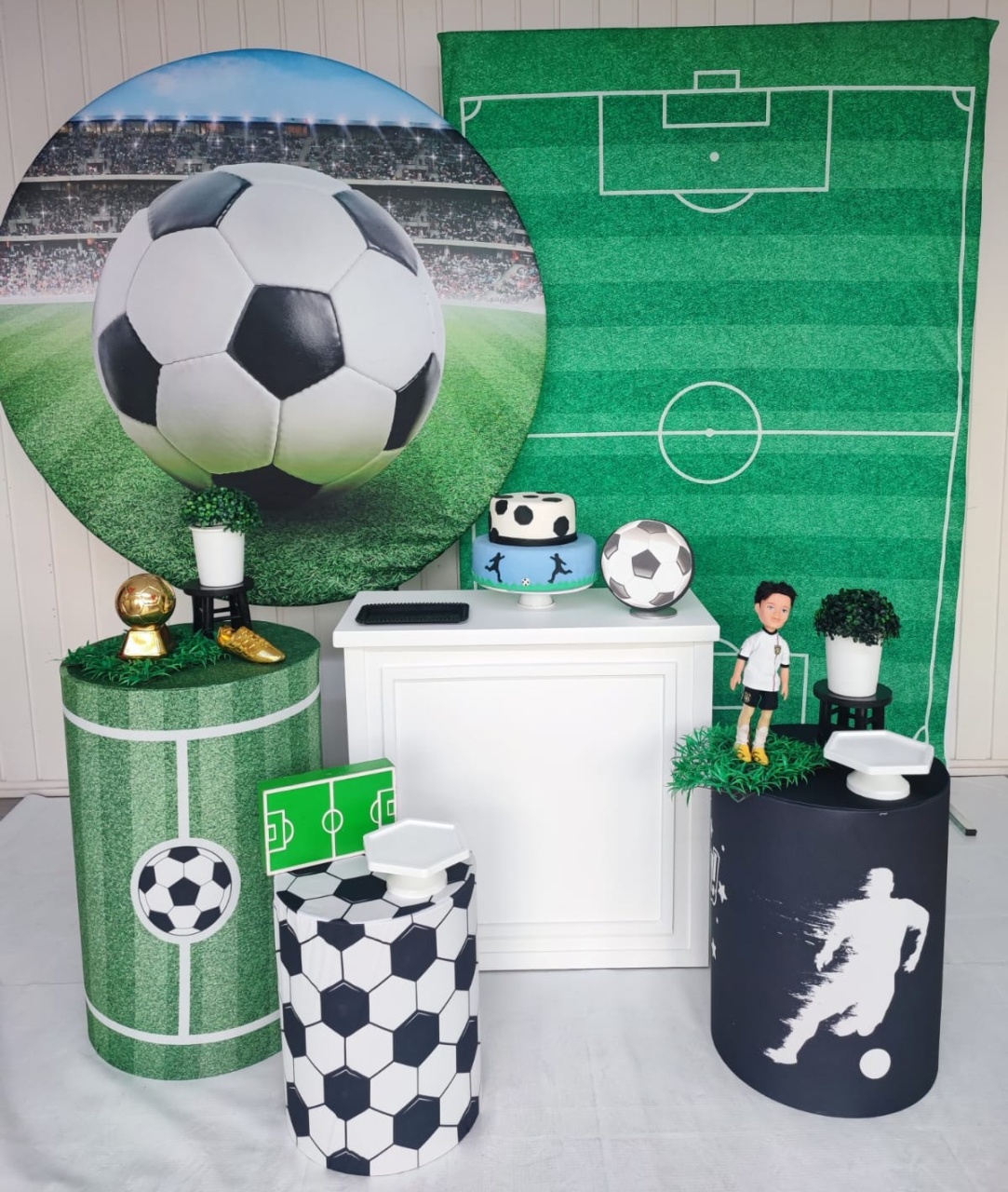 Kit Futebol/Estadio-Bola - Opção Plus  - Elisete Festas Kit Pegue e Monte