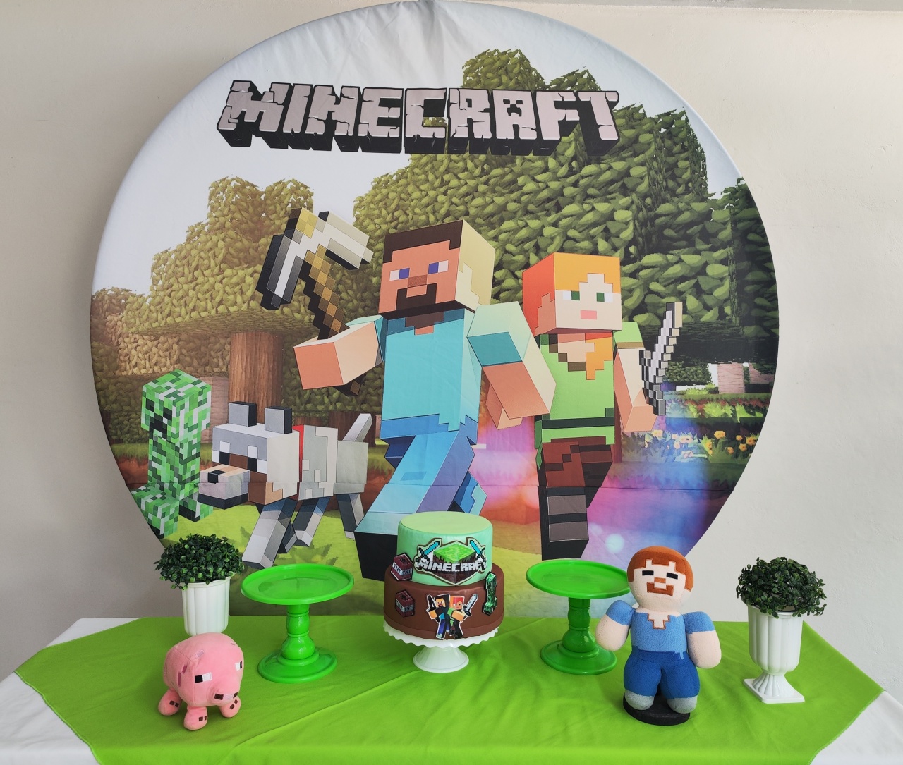 Kit Miniecraft ( 1.80) Opçao 1 - Elisete Festas Kit Pegue e Monte