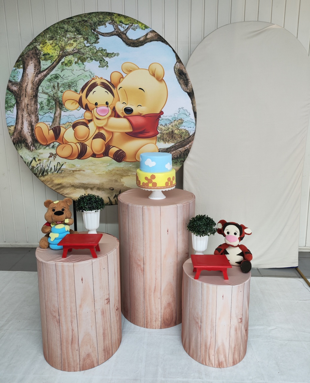 Kit Ursinho Pooh Baby Opção Plus  - Elisete Festas Kit Pegue e Monte