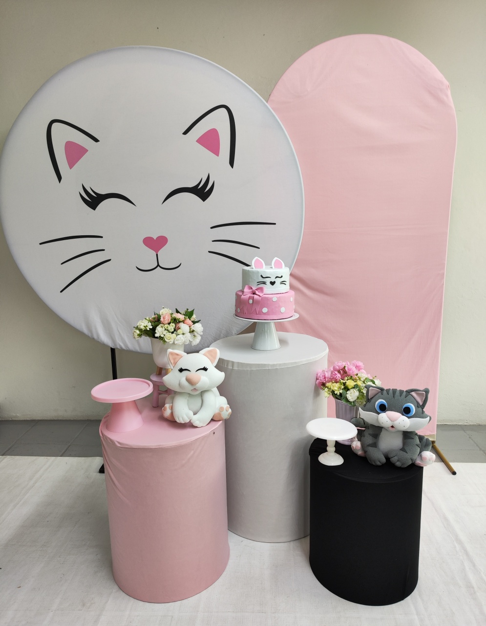 Kit Gatinho ( Rosa Rosto) Opção Plus - Elisete Festas Kit Pegue e Monte