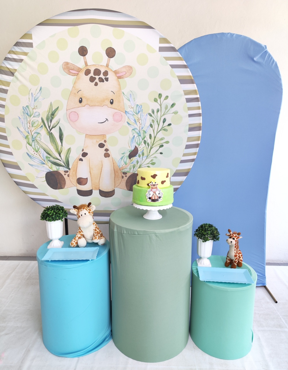 Kit Girafa Menino Opção Plus - Elisete Festas Kit Pegue e Monte