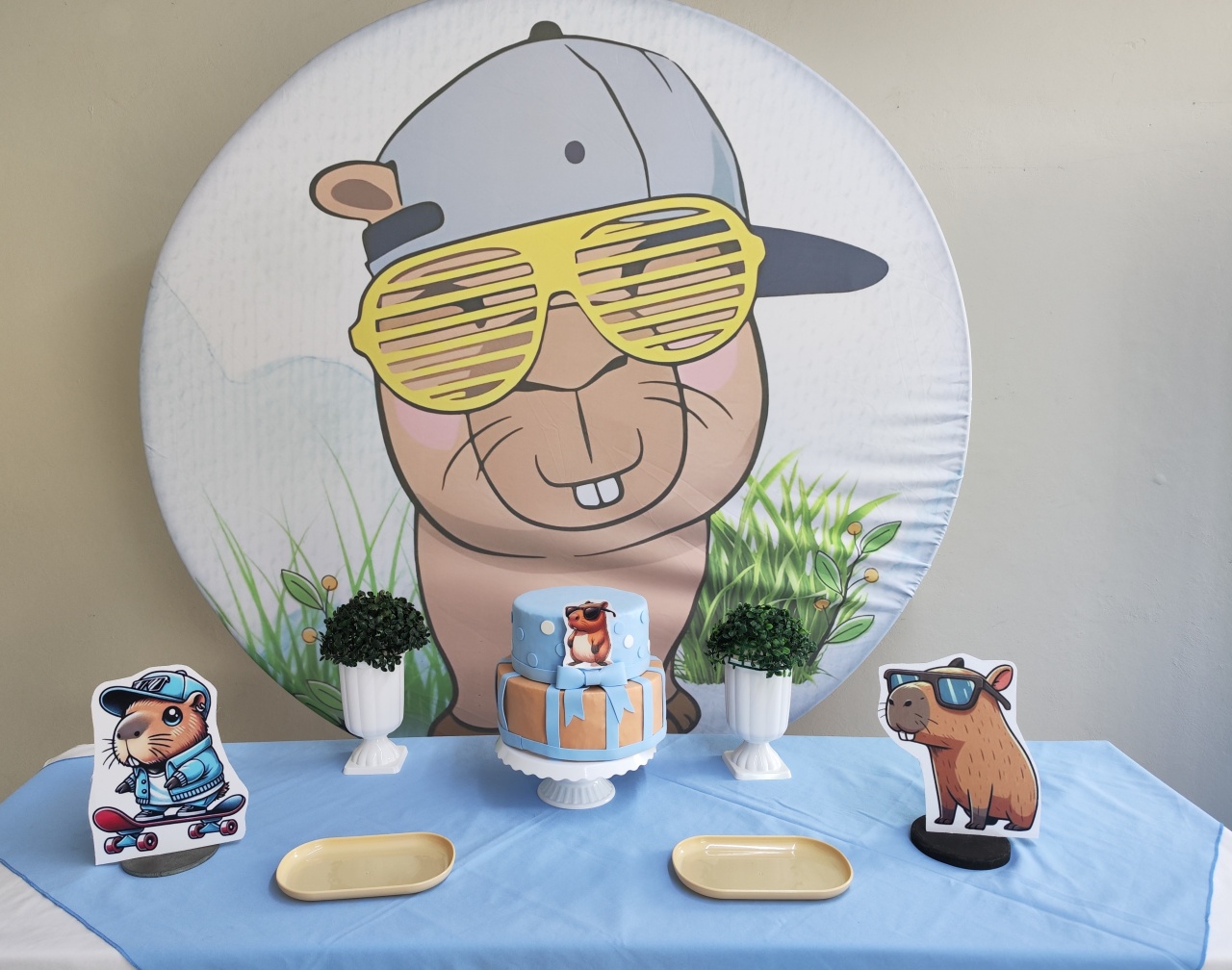 Kit Capivara Menino Opção 1 - Elisete Festas Kit Pegue e Monte