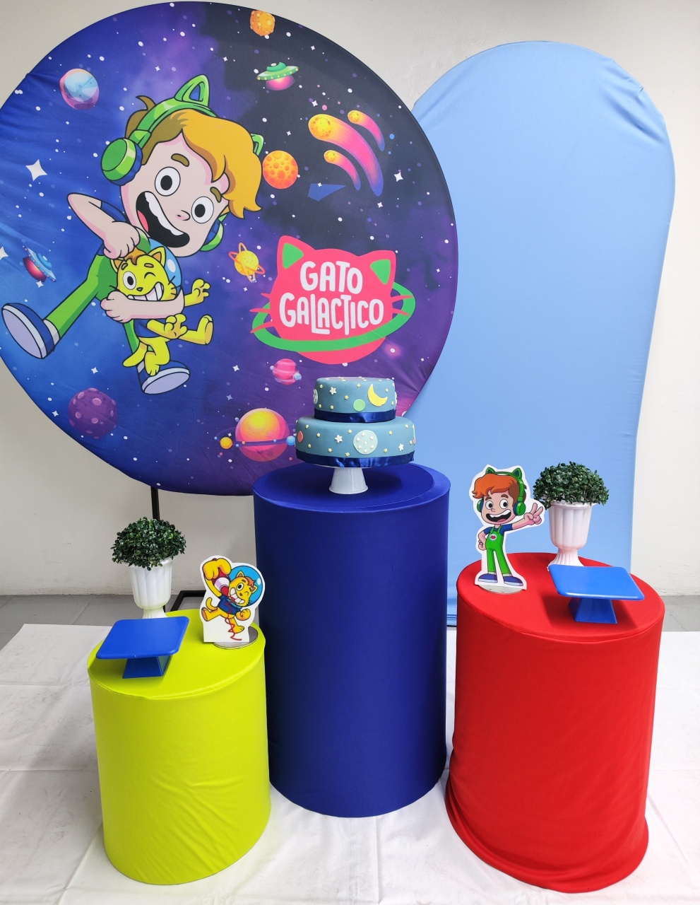 Kit Gato Galáctico Opção Plus  - Elisete Festas Kit Pegue e Monte