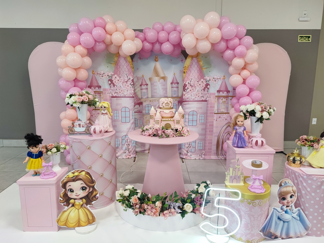 Montagem Princesa Jardim - Elisete Festas Kit Pegue e Monte