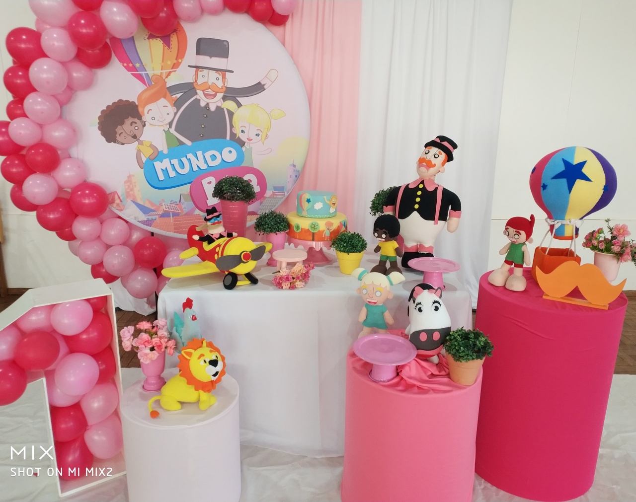 Montagem Mundo de Bita Rosa  - Elisete Festas Kit Pegue e Monte
