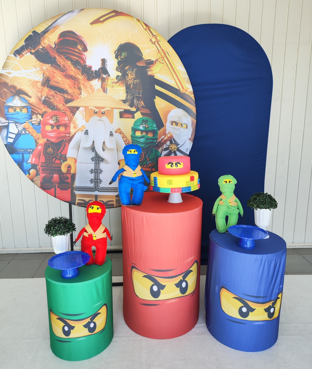 Kit Ninjago Opção Plus  - Elisete Festas Kit Pegue e Monte