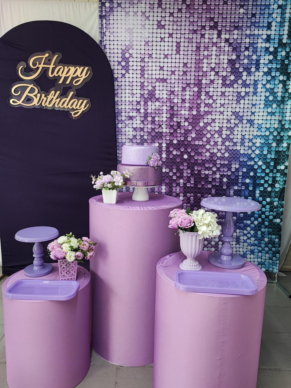 Kit Adulto Lilas (Com Casadinho  Estampado ) Modelo 2 - Elisete Festas Kit Pegue e Monte