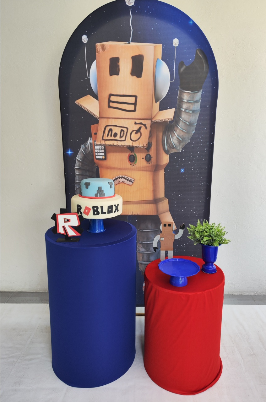 Kit Roblox Robô Casadinho - Elisete Festas Kit Pegue e Monte