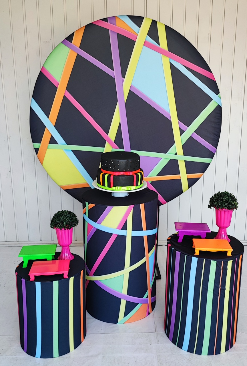 Kit Neon Tiras ( Opçao 2) - Elisete Festas Kit Pegue e Monte