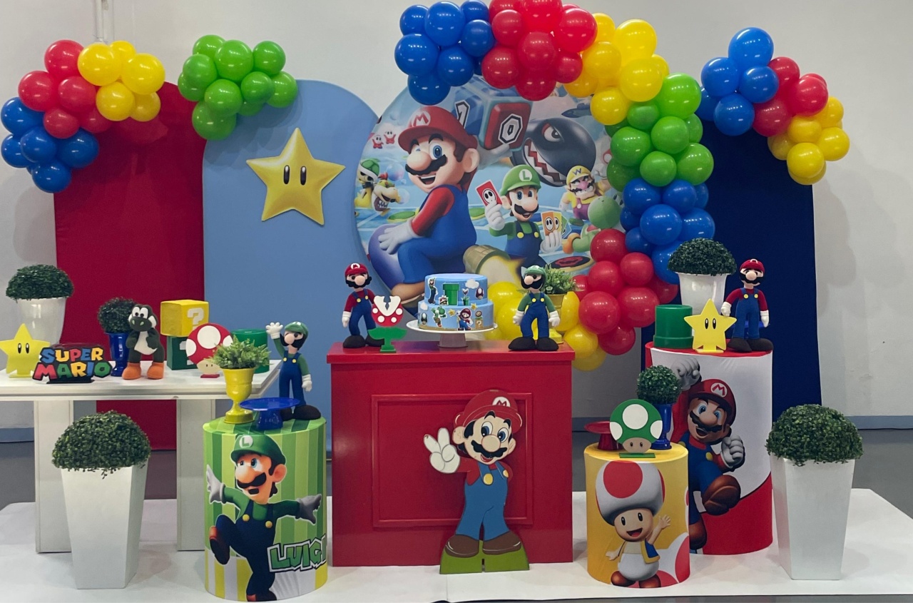 Montagem Super Mario 3 - Elisete Festas Kit Pegue e Monte
