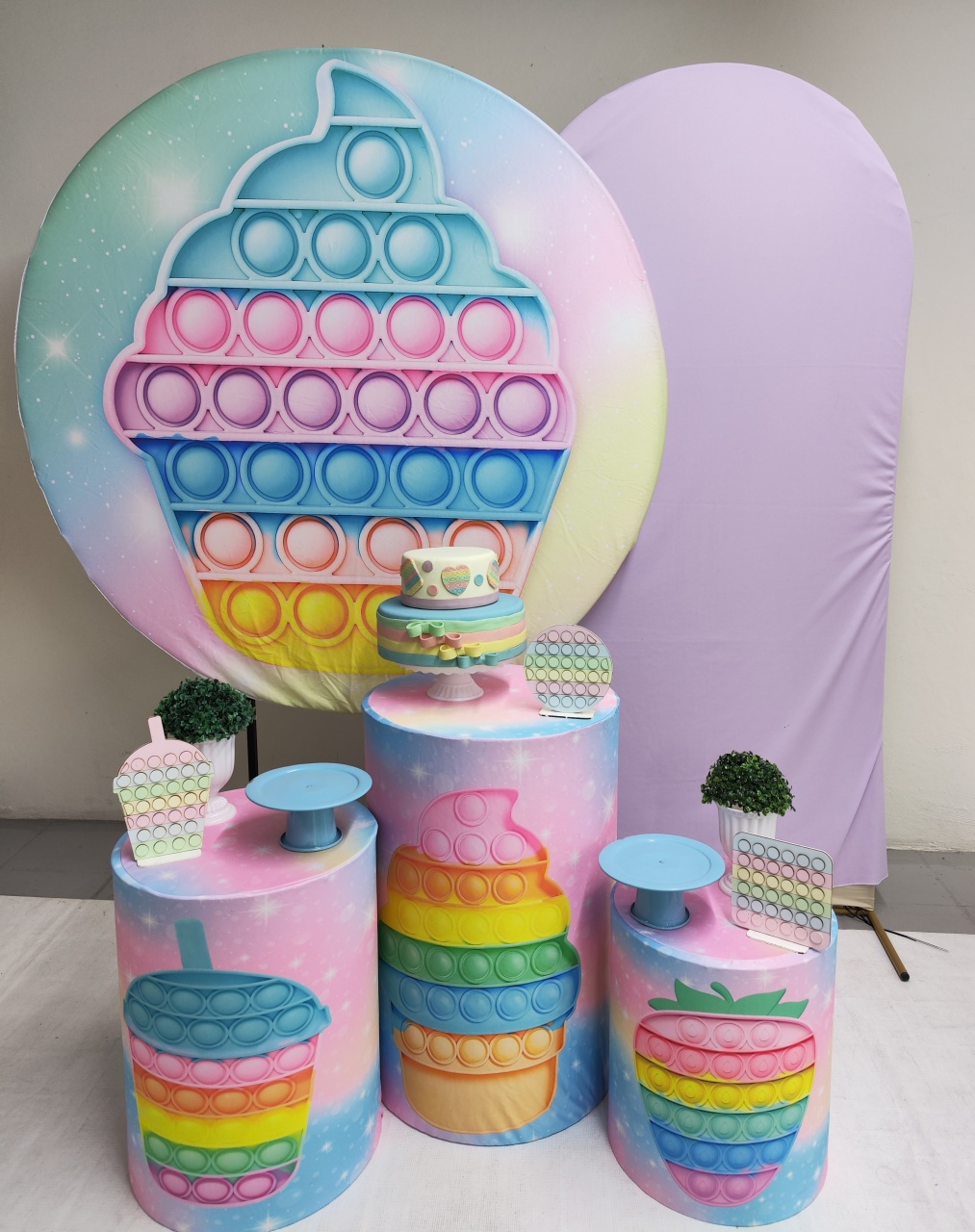 Kit Pop It Claro Opção Plus  - Elisete Festas Kit Pegue e Monte