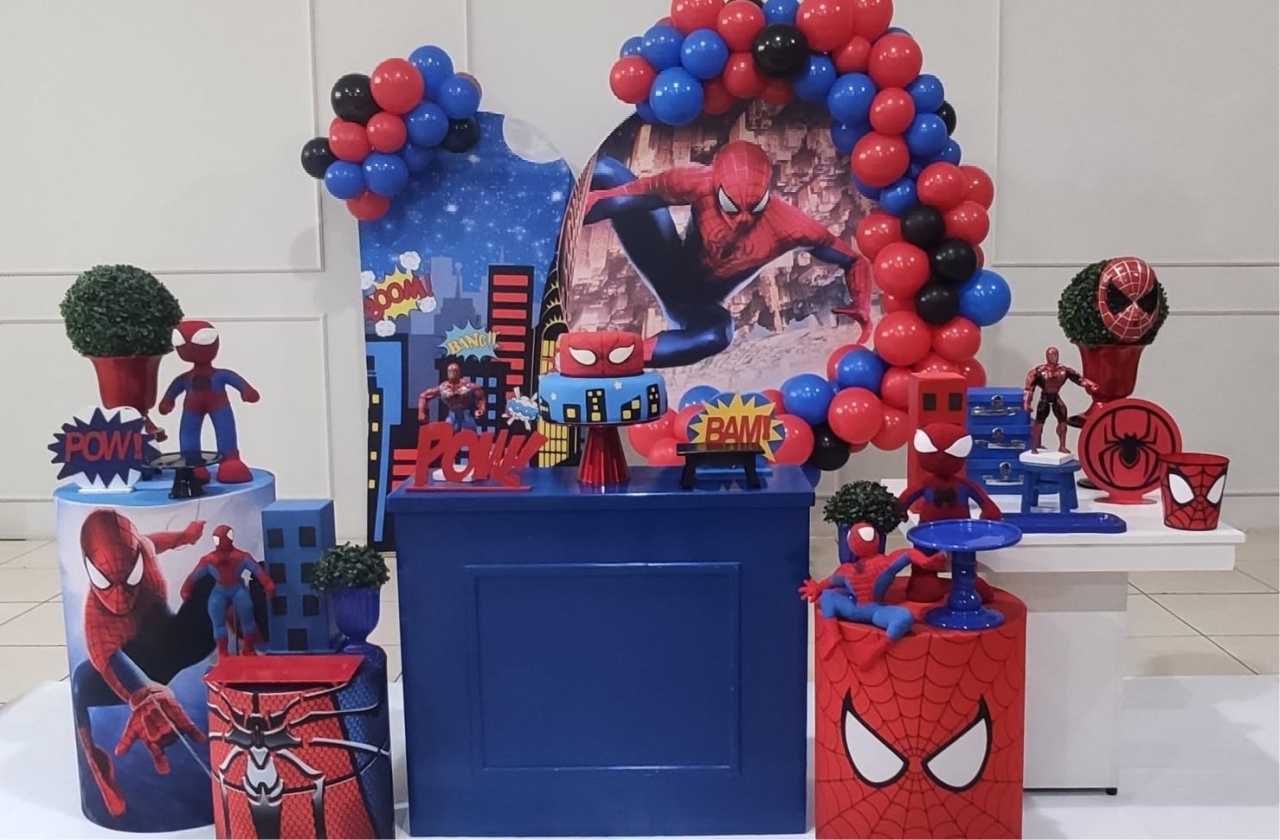 Montagem Homem Aranha 5 - Elisete Festas Kit Pegue e Monte