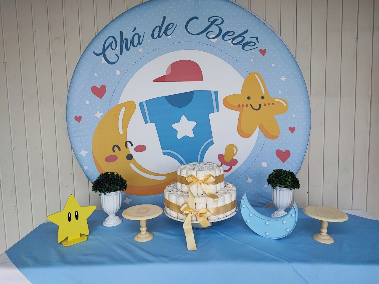 Kit Chá de Fralda Menino ( Opçao 1) - Elisete Festas Kit Pegue e Monte