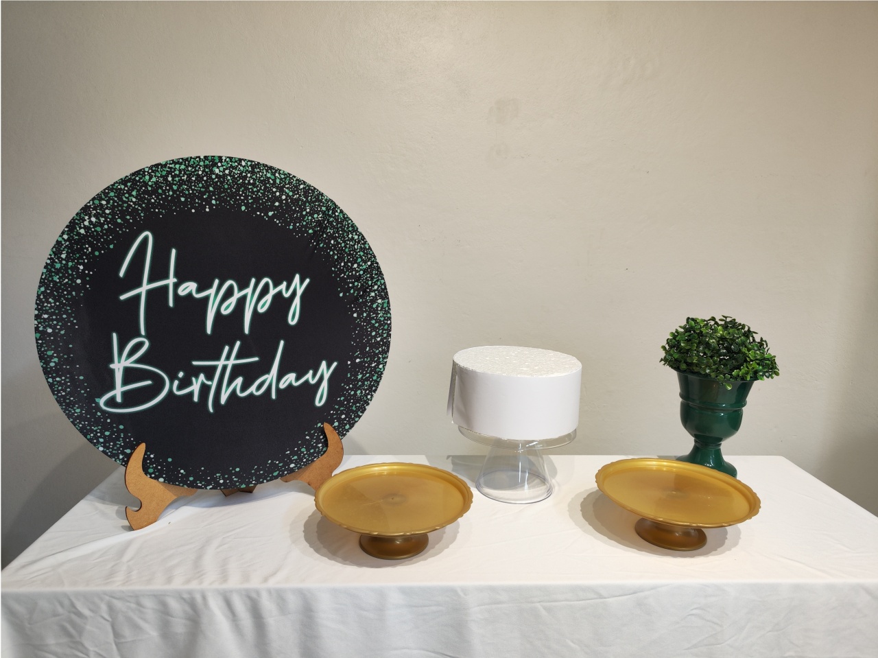 Mini Kit Happy Verde  - Elisete Festas Kit Pegue e Monte