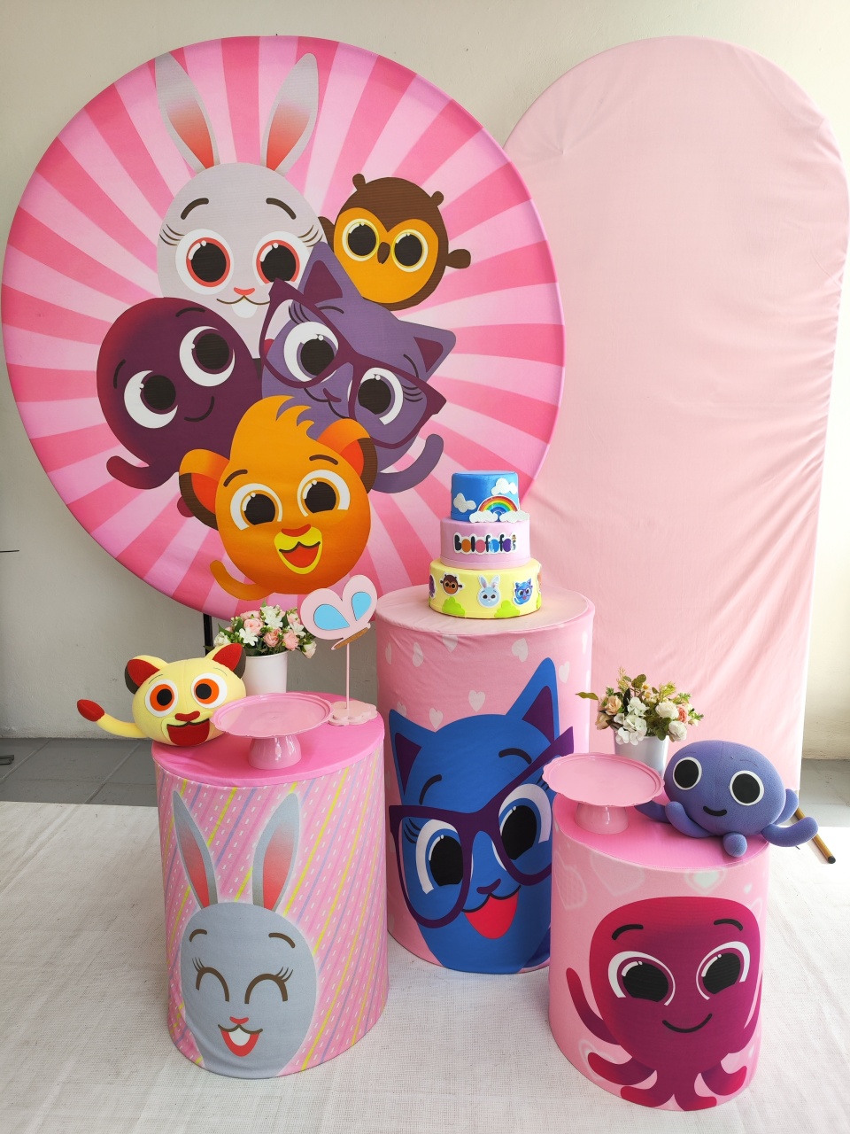 Kit Bolo Fofo Menina Opção Plus - Elisete Festas Kit Pegue e Monte
