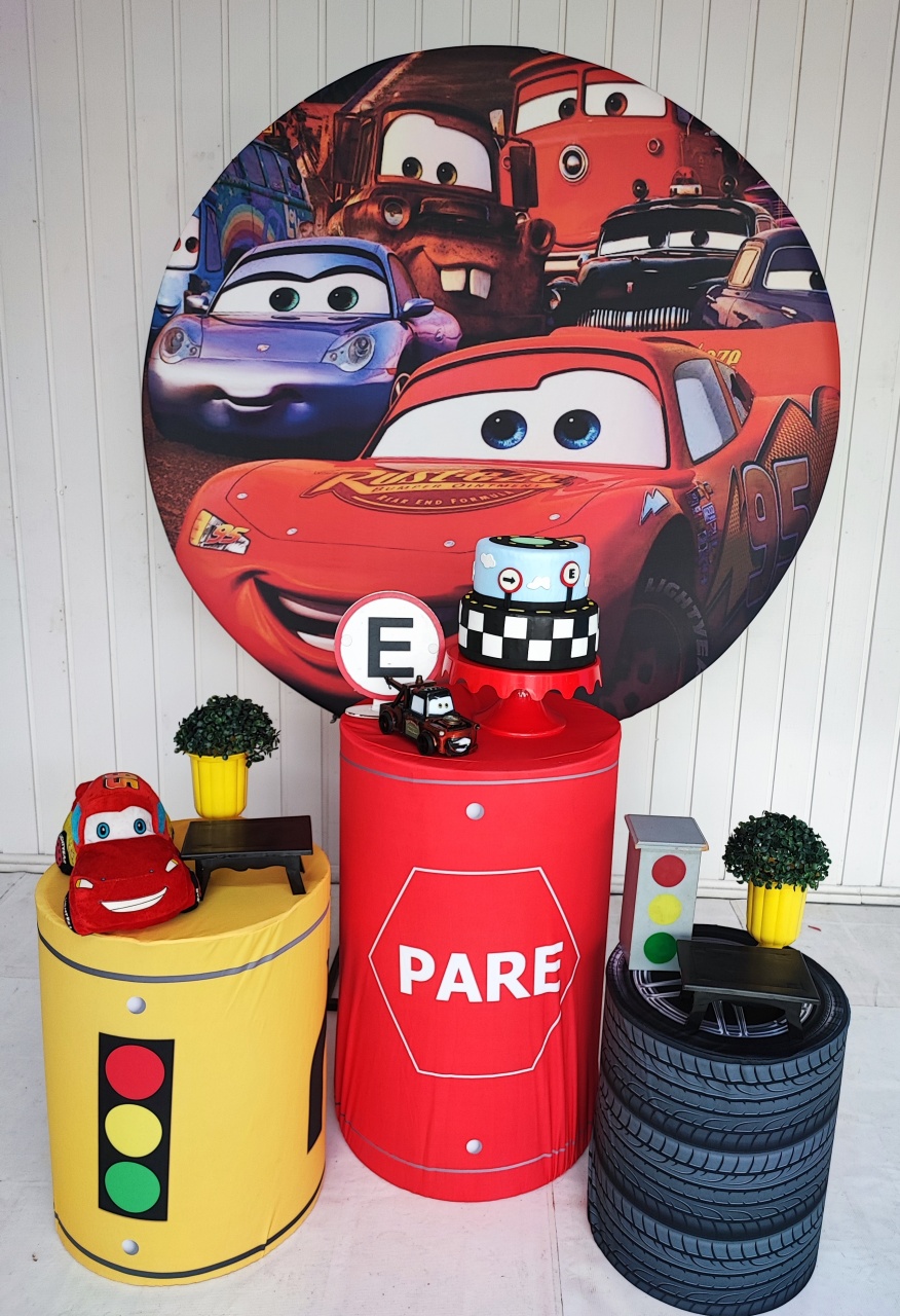 Kit Carros Macqueen Opção 2 - Elisete Festas Kit Pegue e Monte