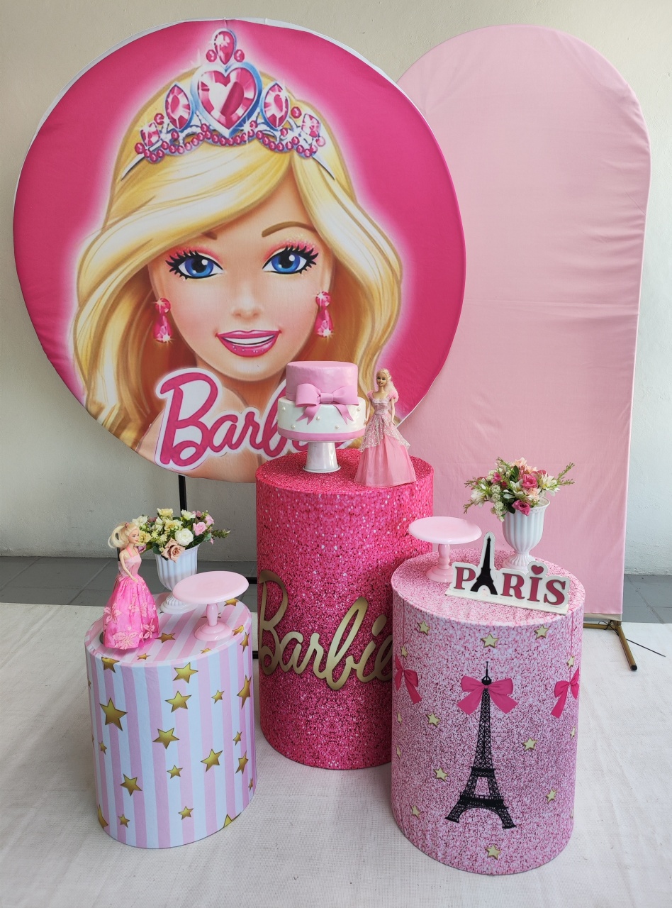 Kit Barbie Rosto Opçao Plus - Elisete Festas Kit Pegue e Monte