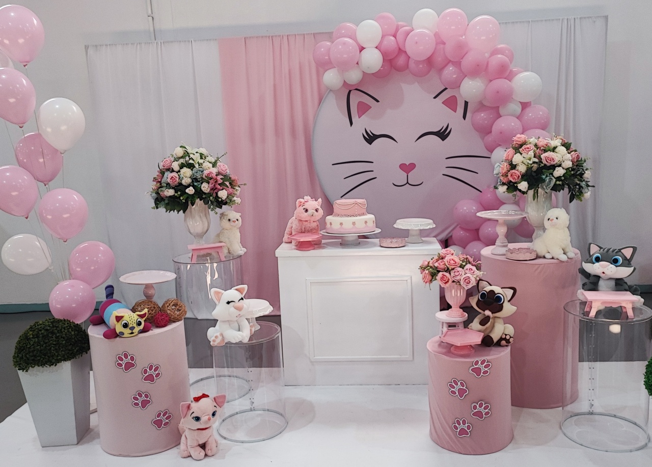 Montagem Gatinhas - Elisete Festas Kit Pegue e Monte