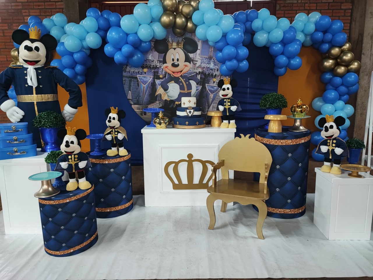 Montagem Mickey Realeza - Elisete Festas Kit Pegue e Monte