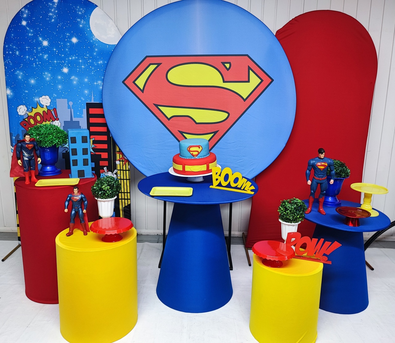 Kit Super Homem Opçao Big - Elisete Festas Kit Pegue e Monte