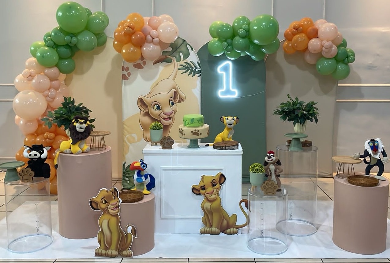 Montagem Simba / Rei Leão - Elisete Festas Kit Pegue e Monte