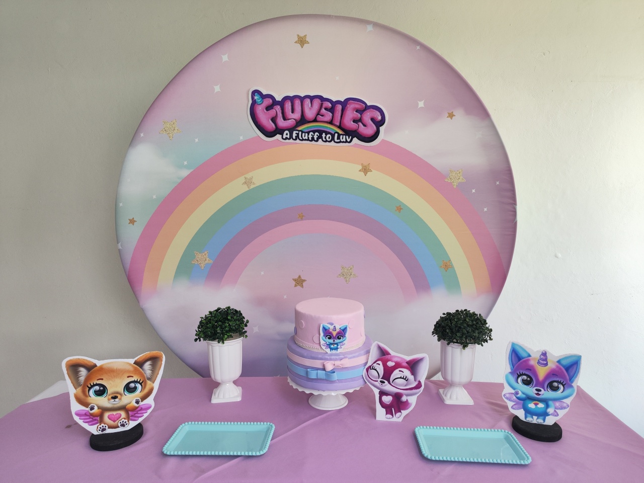 Kit Fluvsies Opção 1 - Elisete Festas Kit Pegue e Monte