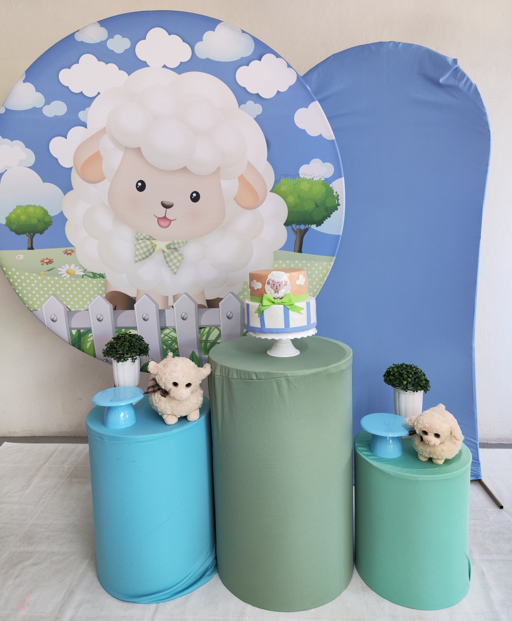 Kit Ovelha Menino Opção Plus  - Elisete Festas Kit Pegue e Monte